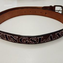 CINTURA KINGSLAND IN PELLE CON RICAMO Cintura Unisex 